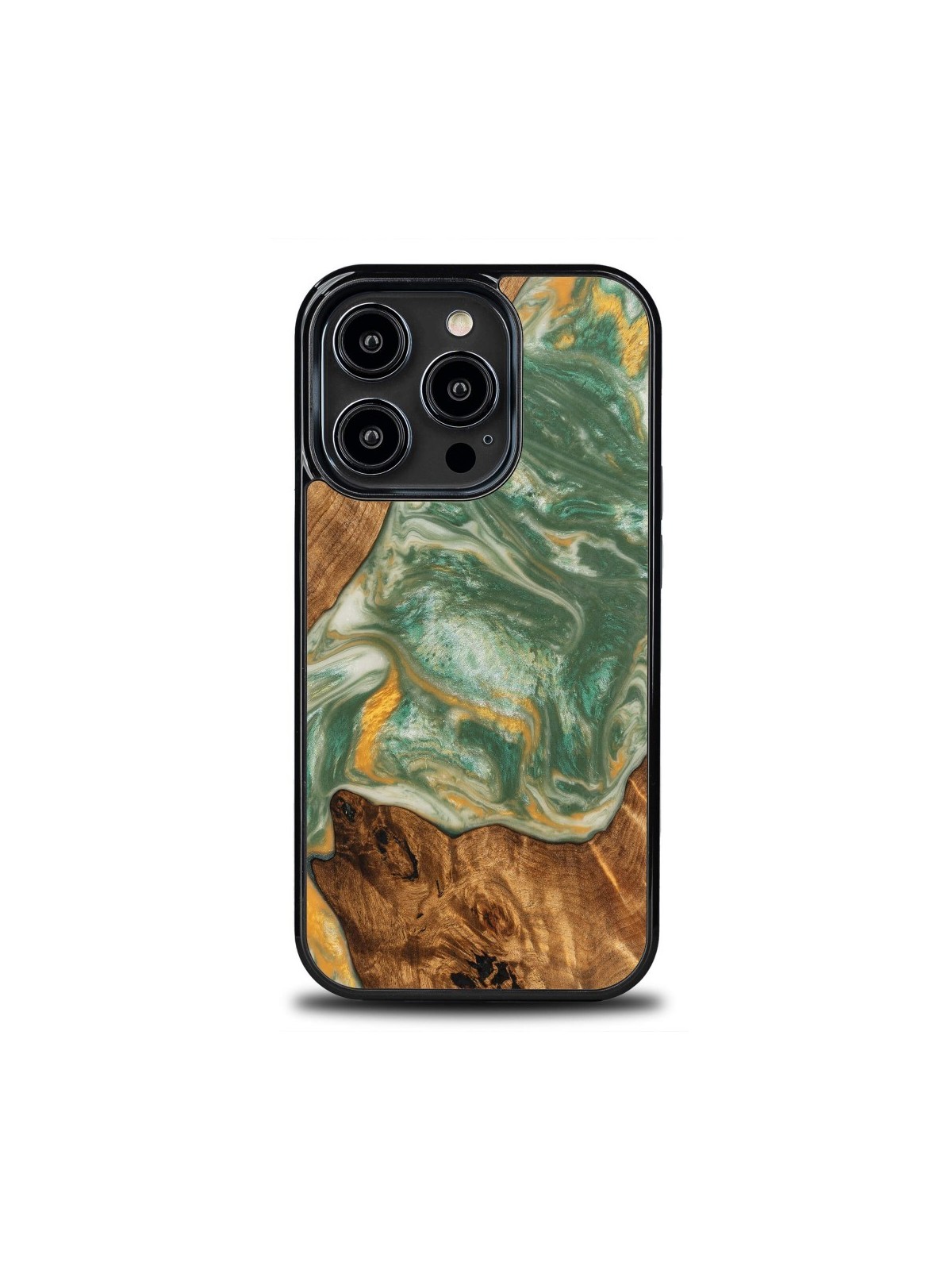 Resin & Wood iPhone 15 series case – 4 Elements – Water