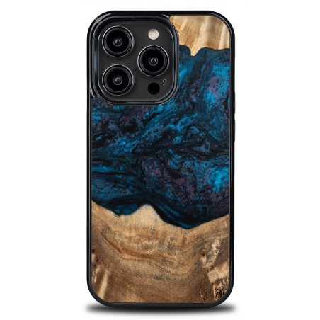 Resin & Wood iPhone 15 series case – Planets - Neptune