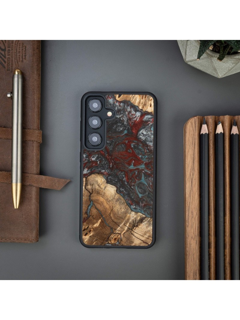 Resin & Wood Samsung S24 series case – Planets - Pluto