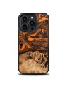 Resin & Wood iPhone 15 series case – Orange