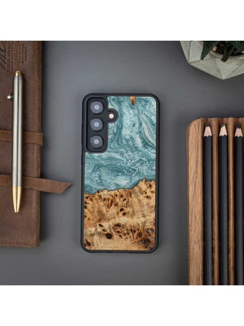 Resin & Wood Samsung S24 series case – Planets - Uranus