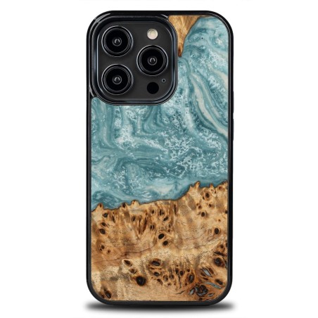 Resin & Wood iPhone 15 series case – Planets - Uranus