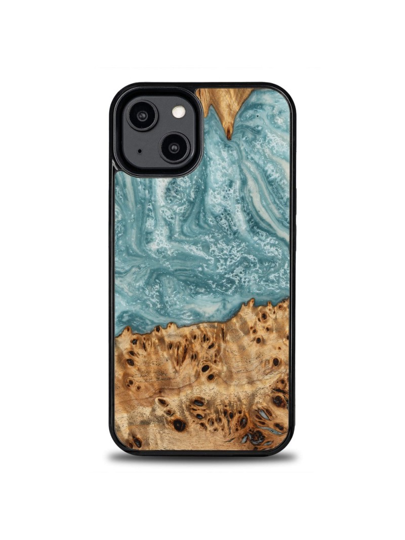 Resin & Wood iPhone 15 series case – Planets - Uranus