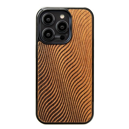 Wooden iPhone 15 series case – Waves Merbau